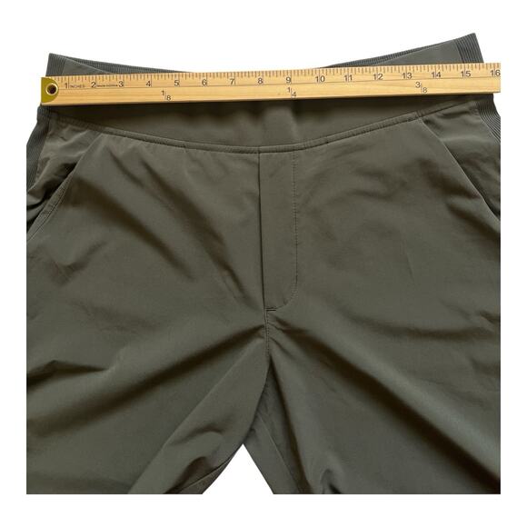 Athleta Pants Womens 12T Brooklyn Ankle Olive Green Pockets Hi-Rise Lightweight - Picture 5 of 11